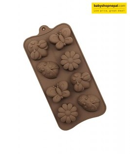 Silicone Insect Chocolate Mould, 8 Holes Shape Mold, Flower and Insect Mold 5