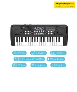 Educational Kids Piano With Mic: 37 Keys, Rhythms, Tones and Demos, Electronic Keyboard Piano 4