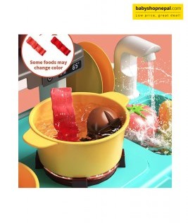 Fashionable Kids Kitchen Playset &ndash; Realistic & Fun Pretend Cooking Experience-2