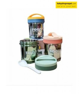 LUNCH BOX 2`S, Vacuum Insulated Stainless Steel Food Jug Jar  3