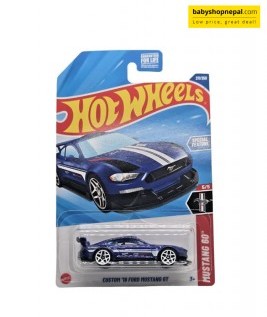 2025 Hot Wheels Custom '18 Ford Mustang GT (Dark Blue)-2