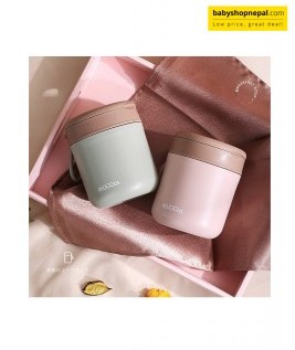 WARMER CAN STEEL 300ML, Stackable Stainless Steel Thermal Lunch Box With a Leak Proof Screw Cap 4