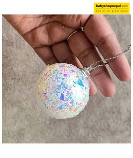 6-Pack White Iridescent Christmas Ball Ornaments 3