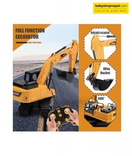 Remote Control 5 Channel Construction Excavator Toy 1:24 Scale  5