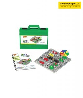 Blix E-Circuits STEM Educational Toy Set, Includes DIY Building Set, Construction Toy Circuit Board, Activity Guide, 24 x 18 cm-1