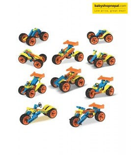 Blix CARS-2| Age 5+ | 9 Models | DIY STEM Toys | Building & Construction Set For Boys & Girls 3