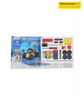 Mechanix ROBOTIX-0 | Motorized Engineering System For Creative Kids | Age 8+ | 5 Models | DIY STEM Toys | Metal Construction Set For Boys and Girls 4