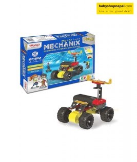 Mechanix ROBOTIX-0 | Motorized Engineering System For Creative Kids | Age 8+ | 5 Models | DIY STEM Toys | Metal Construction Set For Boys and Girls-1