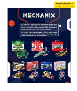 Mechanix MOTOR BIKES | Engineering System For Creative Kids | Age 8+ | 14 Models | DIY STEM Toys | Building Construction Set For Boys & Girls 4