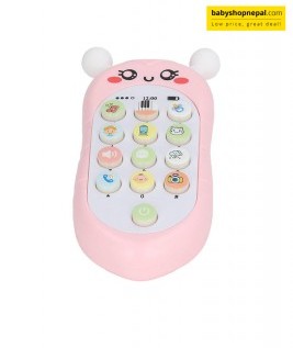 Baby Pink Teether Mobile Phone