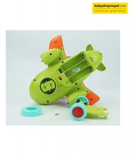GEAR-GEAR AIRPLANE TRANSPARENT MECHANICAL HELICOPTER AIRPLANE TOY FOR KID'S  (Multicolor) 6