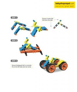 Blix CARS-1| Age 5+ | 4 Models | DIY STEM Toys | Building & Construction Set For Boys & Girls-2