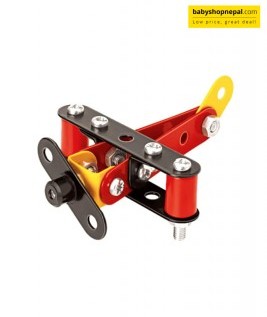 Mechanix MINI PLANE | Engineering System For Creative Kids | Age 7+ | 36 Pieces | DIY STEM Toys | Metal Construction Set For Boys and Girls-2