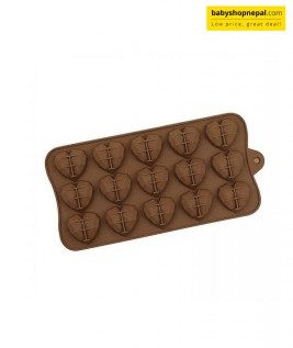 Heart Shaped Cavities Silicone Mold, Chocolate Moulds  5