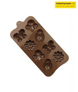 Silicone Insect Chocolate Mould, 8 Holes Shape Mold, Flower and Insect Mold 6