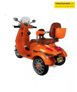 Kids Early Education Scooter, Three Wheel Rechargeable Scooter, Two Seats Scooter -2