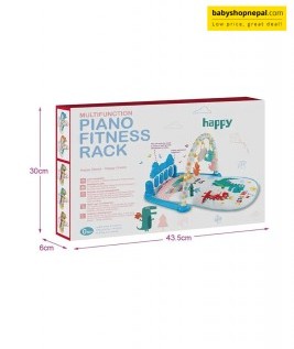 Multifunction Gym Piano Rack with Rattle Instrument, Musical Keyboard Fitness Piano Toys for Infant Babies New Born & Toddlers  4