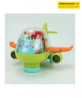 GEAR-GEAR AIRPLANE TRANSPARENT MECHANICAL HELICOPTER AIRPLANE TOY FOR KID'S  (Multicolor) 8