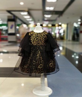 Baby Frock With Butterfly Sleeves-1