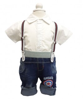 Captain america themed Baby suspender-1