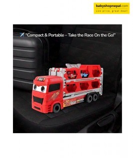 McQueen Foldable Racing Track with Lightning McQueen Car Truck 9