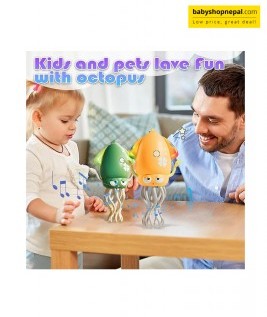 Electric Dancing Squid Toy With LED Lights and Music Dancing Interactive Toy, Electric Dancing and Crawling Octopus Toy 11