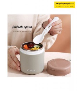 WARMER CAN STEEL 300ML, Stackable Stainless Steel Thermal Lunch Box With a Leak Proof Screw Cap 5