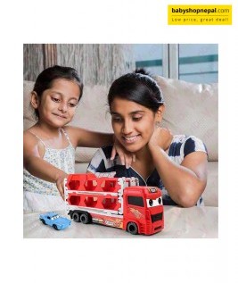 McQueen Foldable Racing Track with Lightning McQueen Car Truck 6