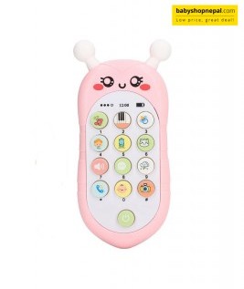 Baby Pink Teether Mobile Phone