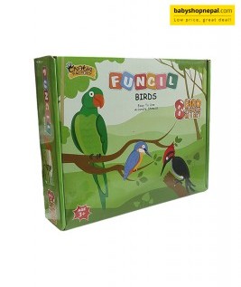 Zephyr 8-in-1 Stencils Birds Craft Kit (Multicolor, 3+ years) 3