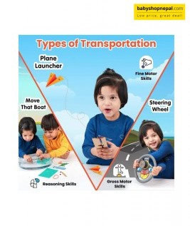 Smartivity Transports On The Go Activity Kit for 4 to 6 Years Kids | 7 in 1 Fun Activities Toys/Games for Girls & Boys Age 4,5,6 Years 5