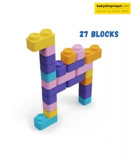 Infant Blocks | Learning Steps | 27 Soft And Squeezable Blocks | 5 Months+ | Safe For Mouthing | Cognitive Play 3