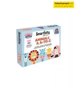 Smartivity Junior Animals & A-to-Z Pre-School STEAM Learning Educational Toy Art & Craft Play 11 in 1 Activity Kit Gift Box-1