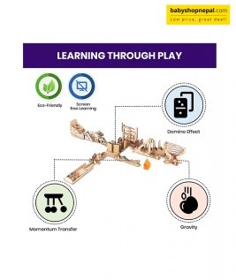 Smartivity Chain Reaction Colliding Dominoes Stem Educational Diy Fun Toys, Construction Based Activity Game & Gift For Kids 8 To 14 Years-2