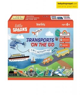 Smartivity Transports On The Go Activity Kit for 4 to 6 Years Kids | 7 in 1 Fun Activities Toys/Games for Girls & Boys Age 4,5,6 Years-1