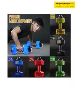 2.2L Dumbbell-Shaped Sports Water Bottle &ndash; Large Capacity Gym Fitness Bottle-1