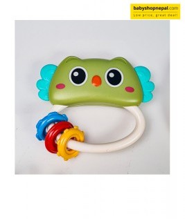 HANDBELL BABY RATTLE TOY, 7 Piece Animal Design Rattle and Teether Set 5