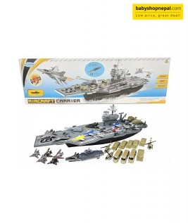 33-Inch Aircraft Carrier Mega Playset - Ultimate Military Battle Set for Boys with Realistic Battleship, Fighter Jets, Toy Soldier Figures, Military Vehicles for Kids Imaginary Pretend Play  4
