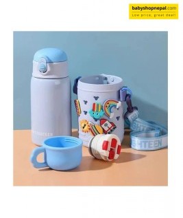 Stainless Steel Vacuum-Insulated Kids&rsquo; Water Bottle with Straw 8