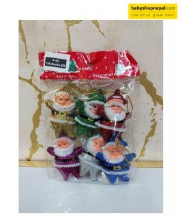 Santa Claus Hanging Christmas Ornaments &ndash; Set of 6 3