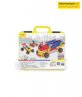 MECHANIX Grand Prix CARS-3 | A Plastic Engineering System For Creative Kids | Age 3+ | 15 Models | DIY STEM Toys | Construction Set For Boys & Girls 5