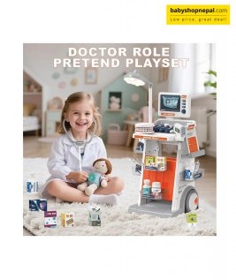 Medical Trolley Playset Interactive Medical Set Dental Trolley With X-RAY For Children Accessories 3