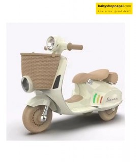 Electric Early Education Scooter, Ride On Bike, Baby Battery Operated Scooter for Kids 6