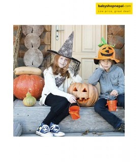 Black Witch Hat with Silver Spider Web Design & Sheer Lace Wide Brim | Elegant Halloween Costume Hat 4