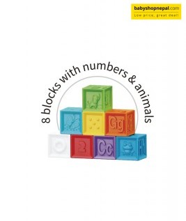 Baby Block Toy, Baby's First Soft Sensory Toy Set -Balls & Blocks (14 Pieces) 2