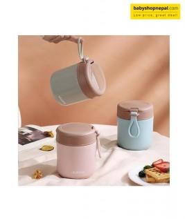 WARMER CAN STEEL 300ML, Stackable Stainless Steel Thermal Lunch Box With a Leak Proof Screw Cap-1