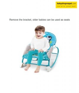 MULTIFUNCTIONAL BABY CARDLE CRADLE,2 IN 1 BABY ROCKING CHAIR  5