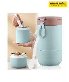 WARMER CAN 430ML, Insulated Stainless Steel Thermal Lunch Box With a Leak Proof Screw Cap-1