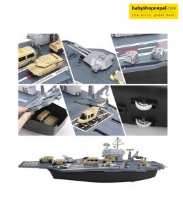 33-Inch Aircraft Carrier Mega Playset - Ultimate Military Battle Set for Boys with Realistic Battleship, Fighter Jets, Toy Soldier Figures, Military Vehicles for Kids Imaginary Pretend Play  7