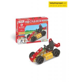 Mechanix Beginner RACERS | Engineering System For Creative Kids | Age 7+ | 2 Models | DIY STEM Toys | Building Construction Set For Boys and Girls-1